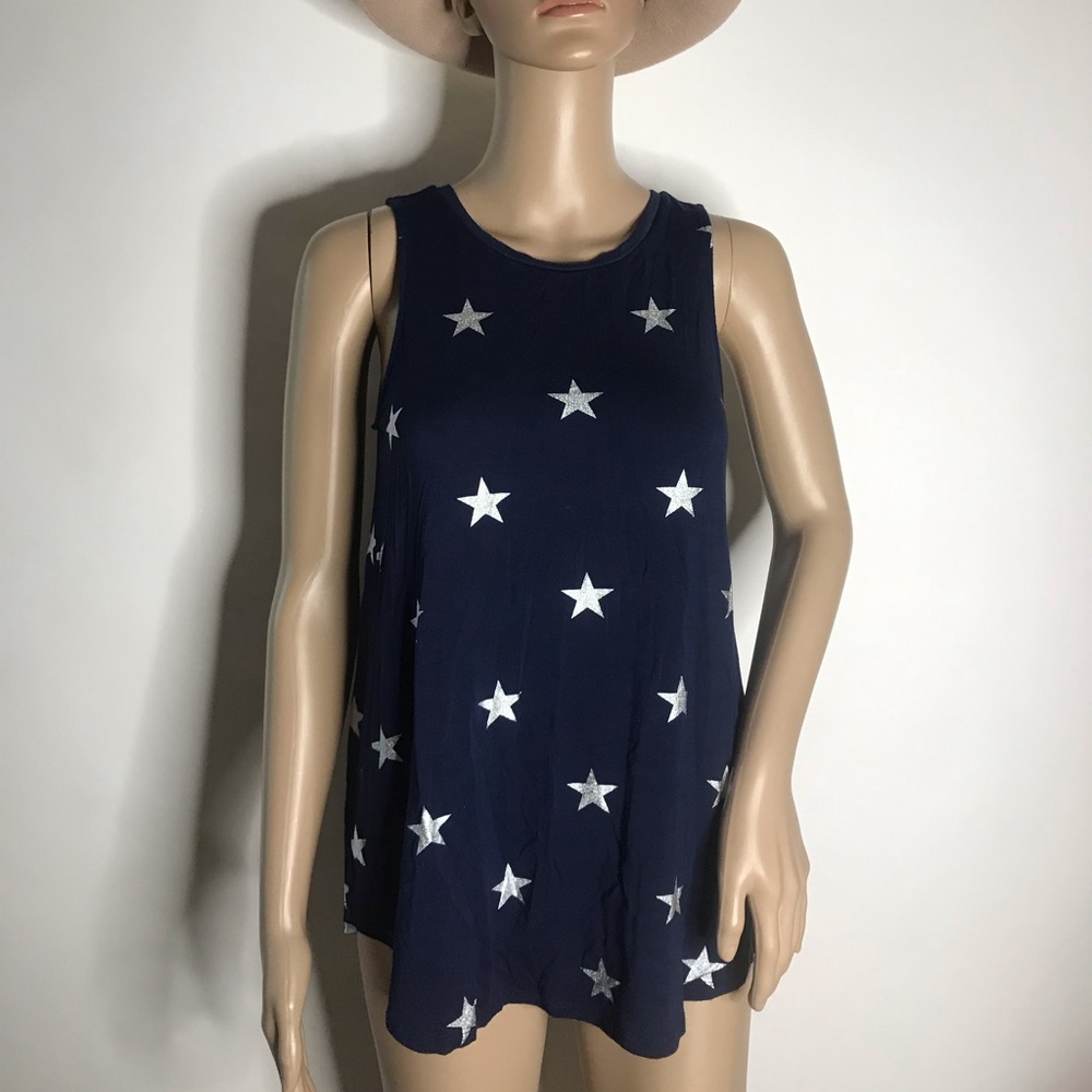Old Navy Blue Top w/ White Stars